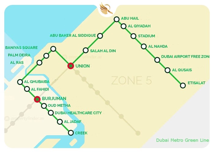 پرترددترین ایستگاه های مترو دبی