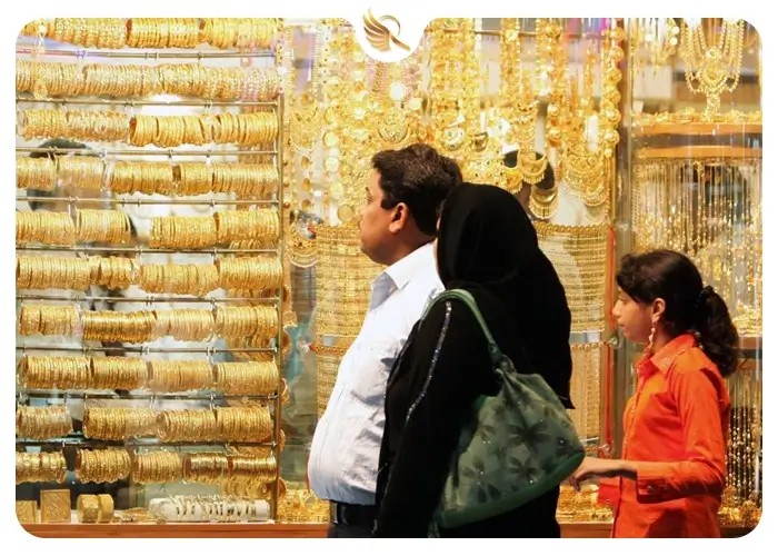 بازار طلایی دبی دارای تنوع جواهرات مختلف و زیبا