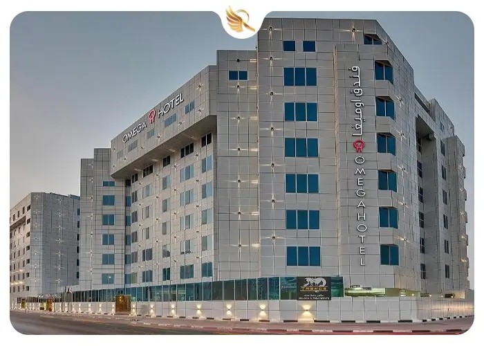 نمای بیرونی هتل امگا دبی