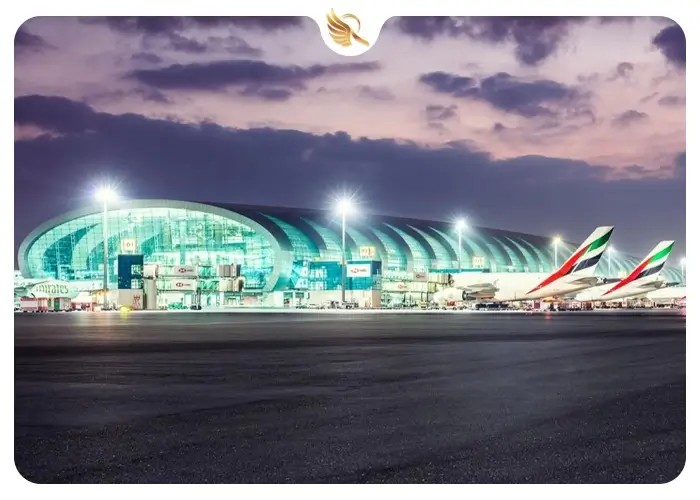 نمای جذاب و درست فرودگاه های دبی