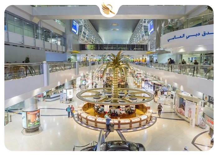 خدمات رفاهی و مراکز خرید فرودگاه بین المللی دبی