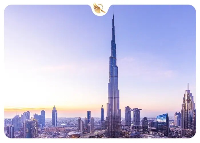 برج خلیفه یکی از بلندترین آسمان خراش های دبی