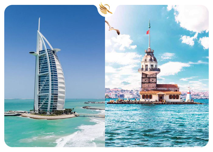 جاذبه های گردشگری و دیدنی دبی و استانبول ترکیه