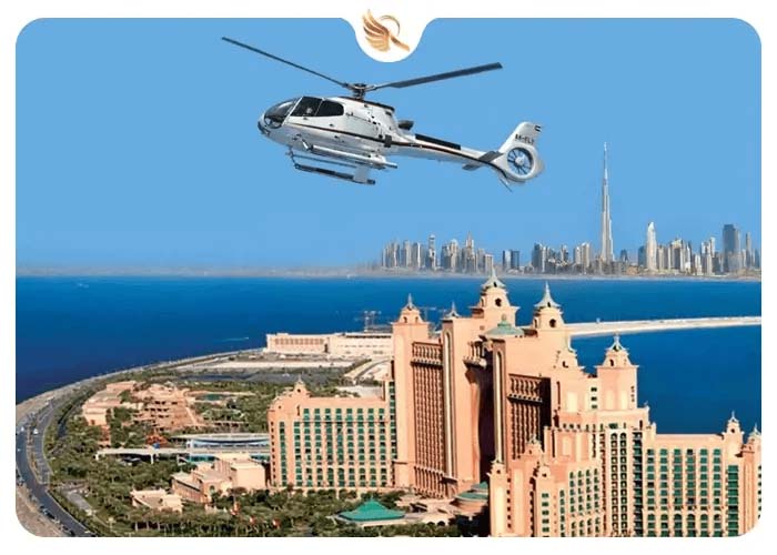 هلیکوپتر سواری یکی از بهترین تفریجات دبی