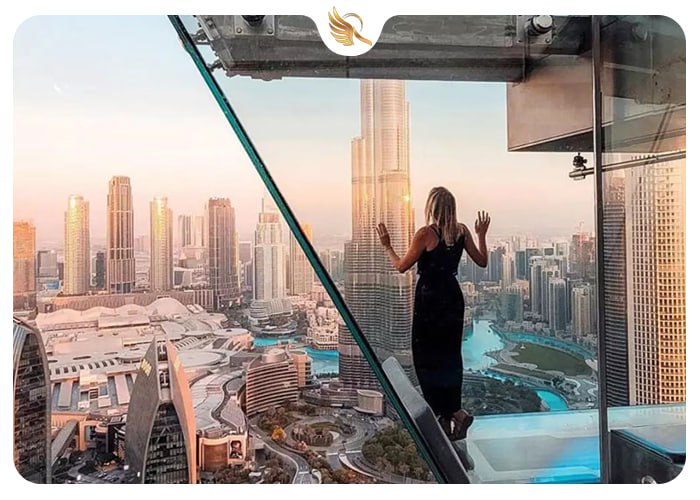 بازدید شهر دبی در برج اسکای ویو