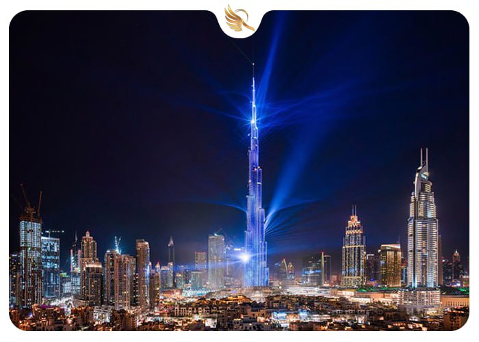 بازدید از برج خلیفه و آب نما دبی در تفریحات رایگان