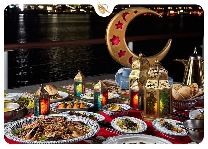 میز افطار در دبی
