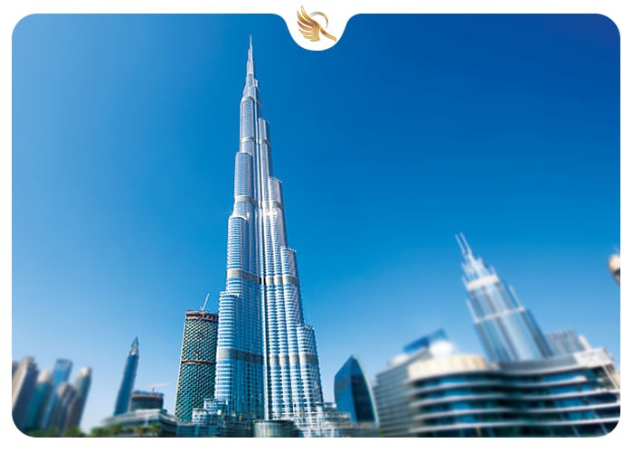 نمای برج خلیفه دبی