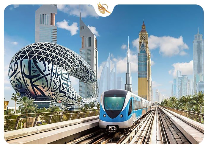 دسترسی به موزه آینده دبی با مترو